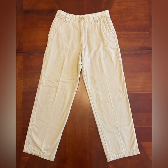 Vintage IZod American Chino Flat Front Khaki - Picture 14 of 15